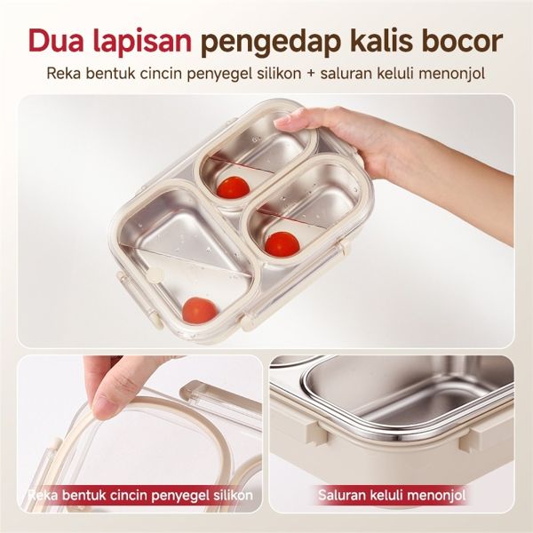 Bekas Makan Keluli Tahan Karat MODOFO
